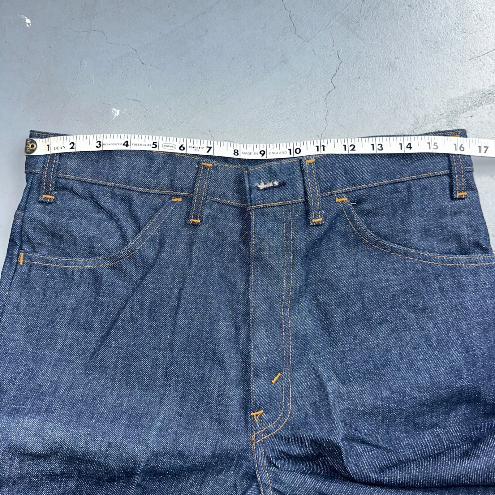 Levis 646 Deadstock 70s USA Orange Tab Bootcut Flare Bell Bottom NOS Jeans 34x31