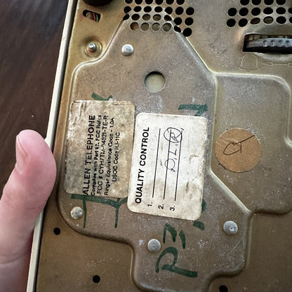 VTG Bell System Western Electric Beige Rotary Dial Desk Telephone 500 NE591 60s