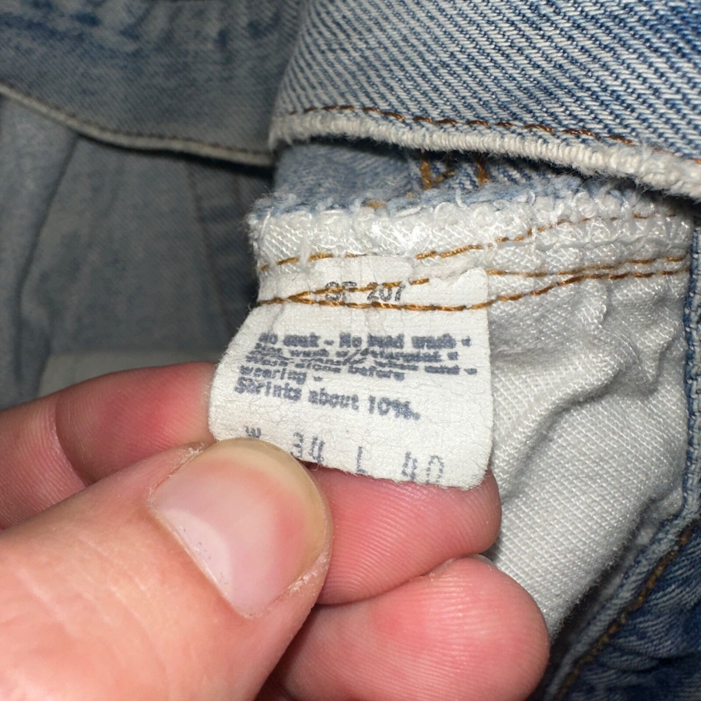 Levis 501 Vintage 80s Redline Selvedge USA XX Jeans Light Wash 34x40 Act 32x36