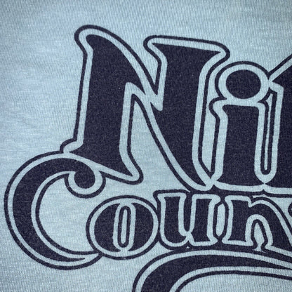 Nike Vintage T Shirt Mens Small Country Hike 70s Basic Simple Rap Music Running