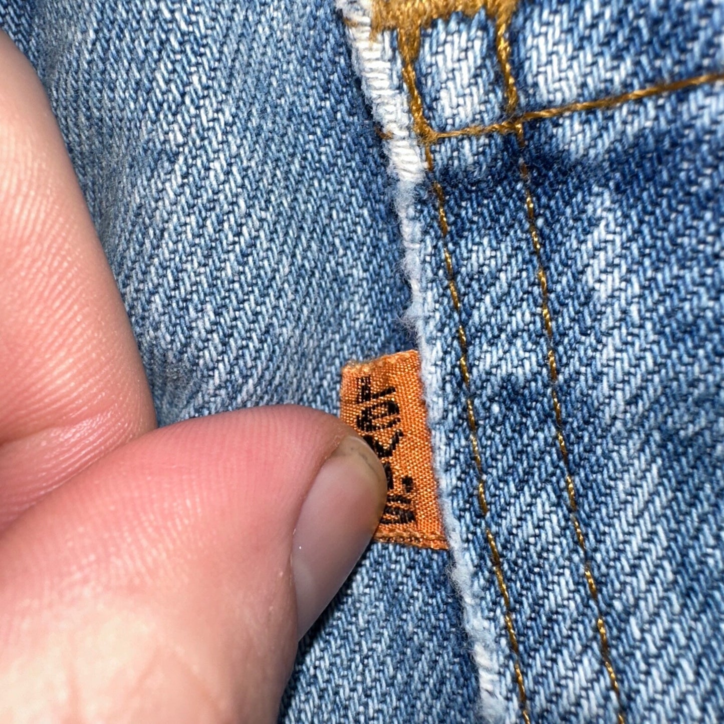 Levis 517 Vintage 80s USA Orange Tab Bootcut Flare Blue Worn Jeans Act 32x30