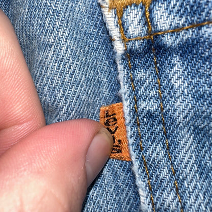 Levis 517 Vintage 80s USA Orange Tab Bootcut Flare Blue Worn Jeans Act 32x30