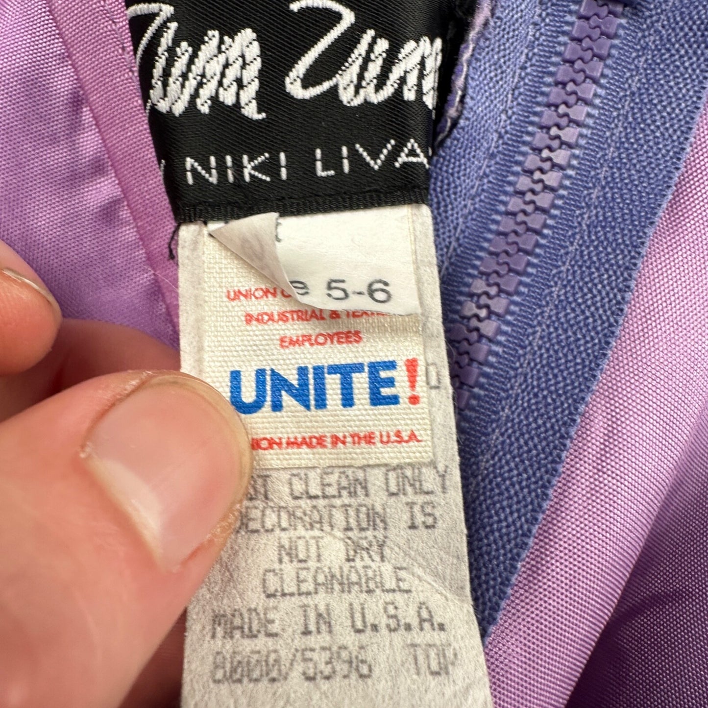 Zum Zum By Niki Livas Women's Purple Crop Skirt Beading Maxi Dress 5-6 USA Prom