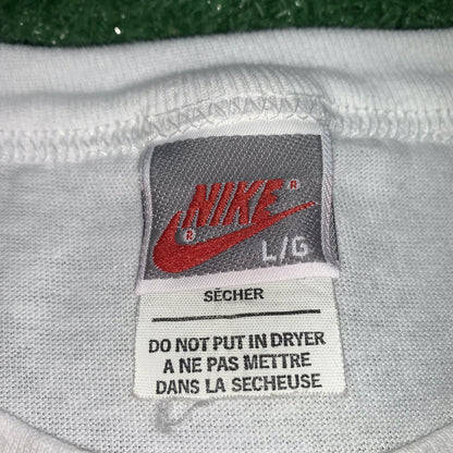 Nike Vintage T Shirt Mens L Stay In School Dunks Don't Be Stupid 90s Gray DARE