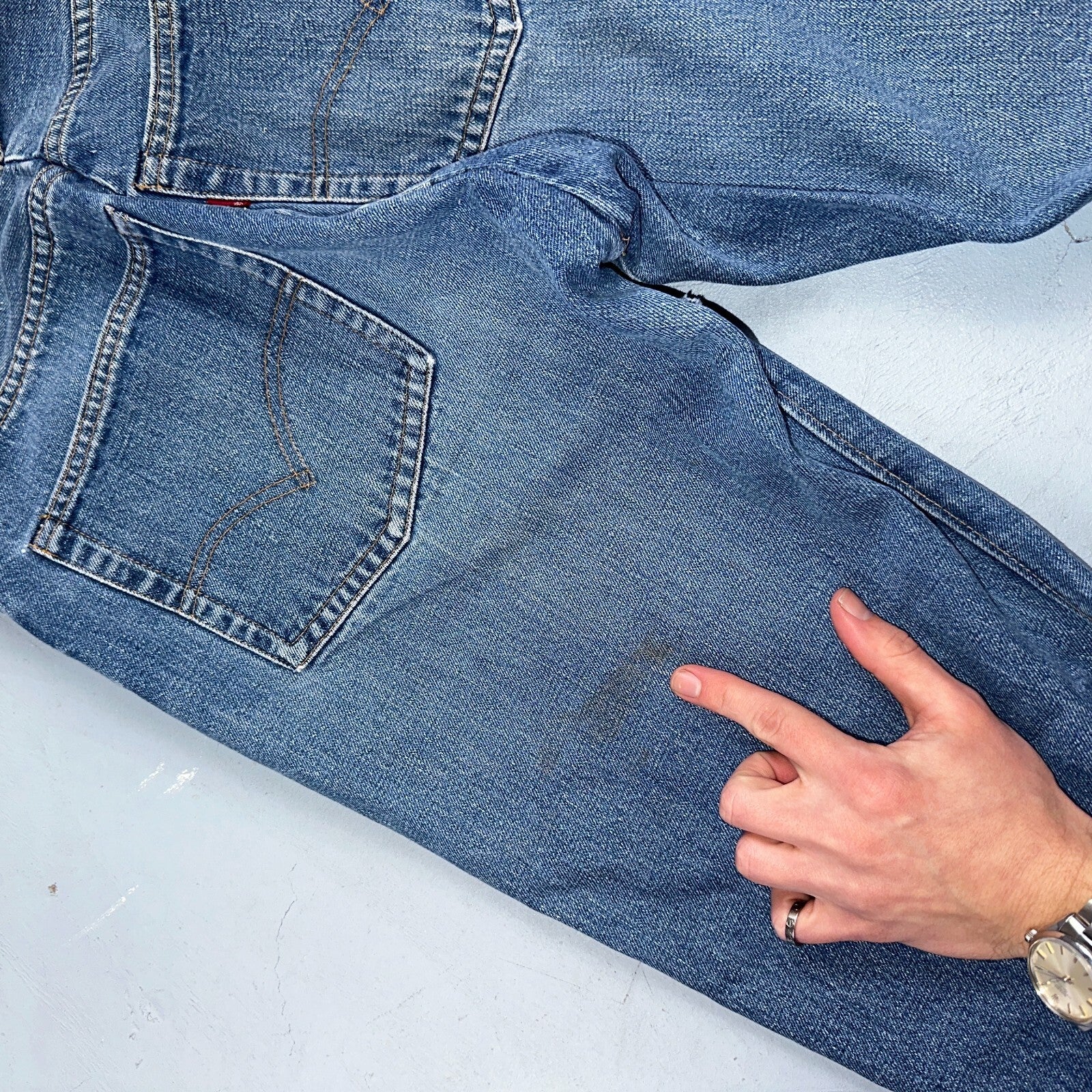 Levis 501 VTG 70s SS Redline Selvedge Jeans XX Med Wash 27x31 Tailored Altered