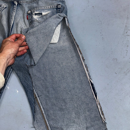 Levis 501 Vintage 80s Redline Selvedge USA XX Jeans Light Wash 33x40 Act 30x34