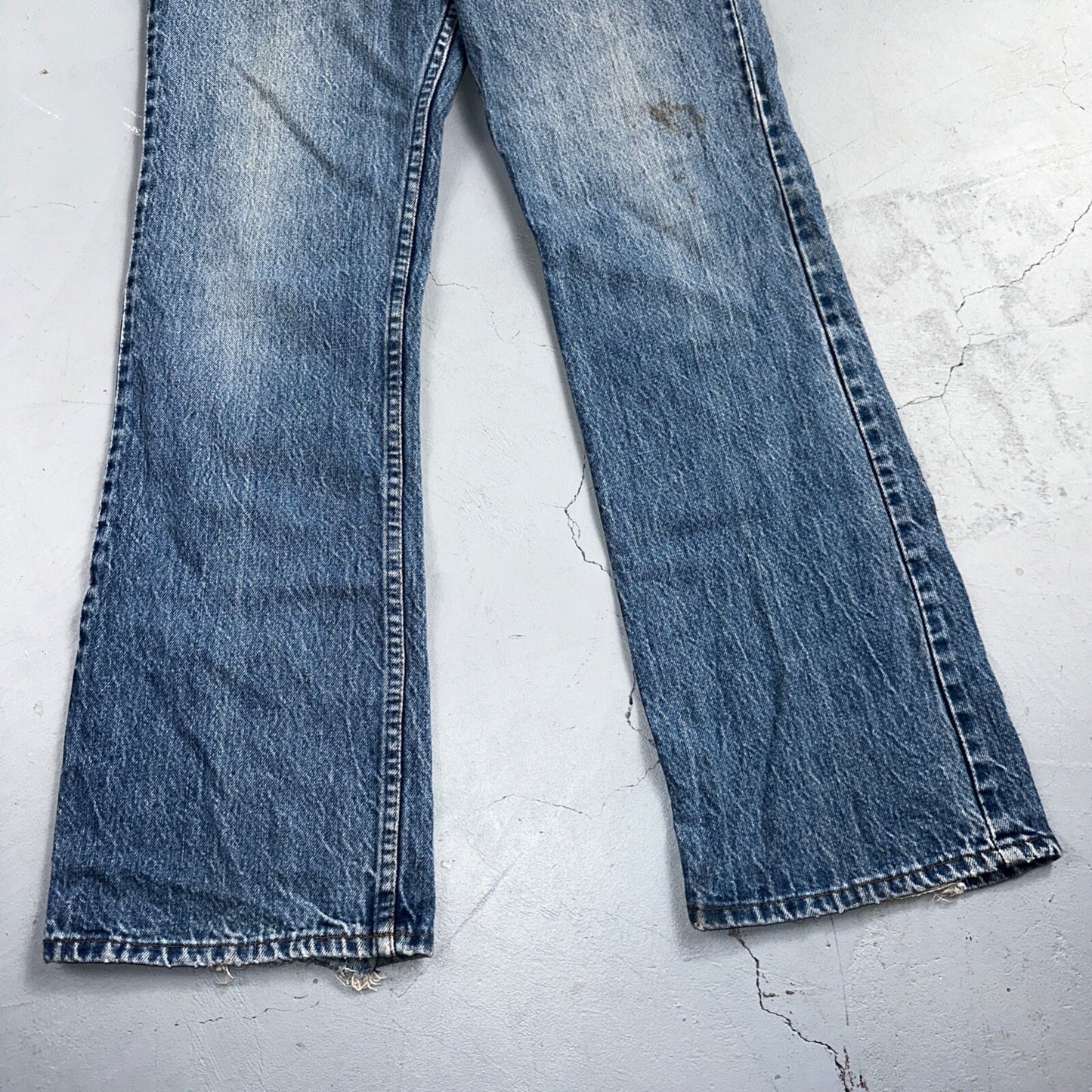 Levis 517 Vintage 80s USA Orange Tab Bootcut Flare Blue Worn Jeans Act 32x30