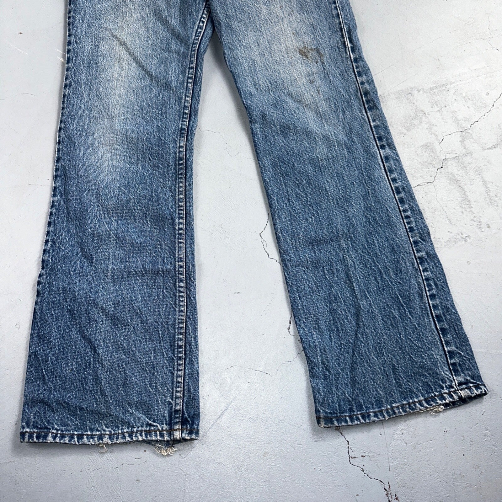 Levis 517 Vintage 80s USA Orange Tab Bootcut Flare Blue Worn Jeans Act 32x30