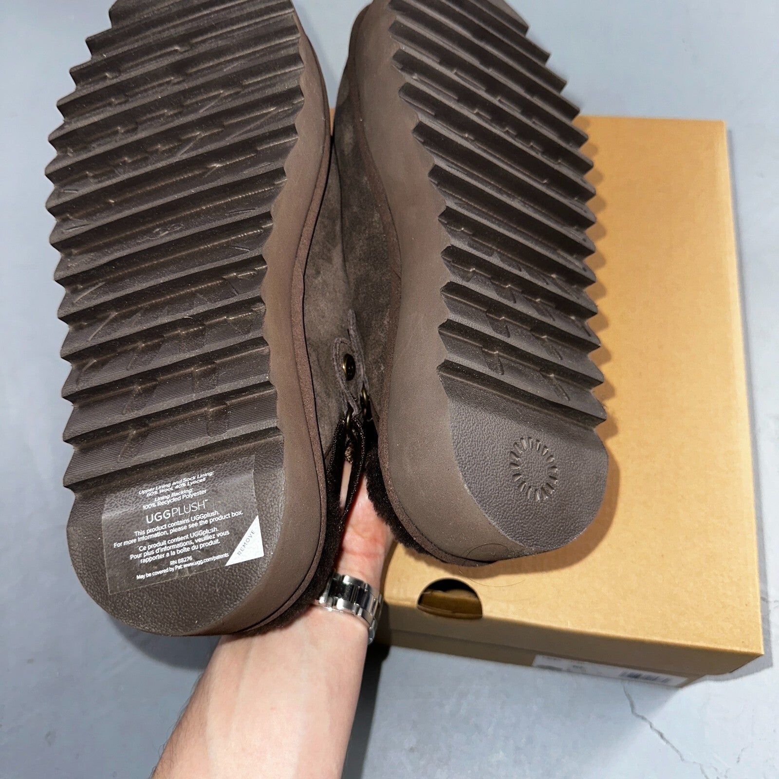 Ugg Australia Womens  Lanah Clog Platform Slipper Size 10 NIB Brown Chocolate