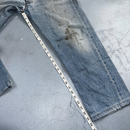 Levis 501 Vintage 90s Mex XX Straight Leg Jeans Blue Light Wash 36x30 Act 35x25