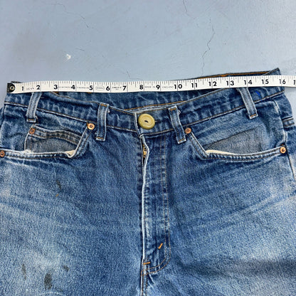 Levis 517 Vintage 80s USA Orange Tab Bootcut Flare Blue Worn Jeans Act 32x25