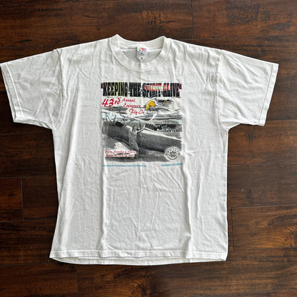 Airplane Portland Oregon Vintage T Shirt Flying Pilot Bald Eagle USA America