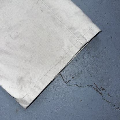 Levis 501 Vintage 90s XX Straight Jeans White Bleached 36x36 Act 30x28 Altered