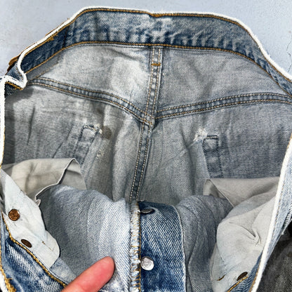 Levis 501 Vintage Y2K 90s XX Straight Leg Jeans Blue Light Wash 36x34 Act 33x32