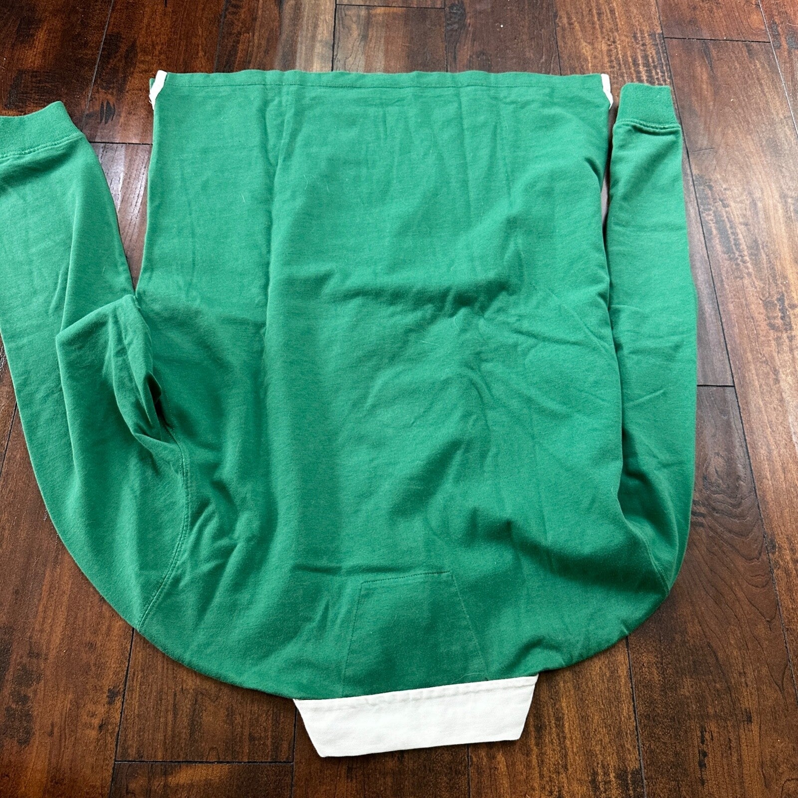 Nautica Men's Long Sleeve Classic Fit Green Polo embroidered logo M 100% Cotton