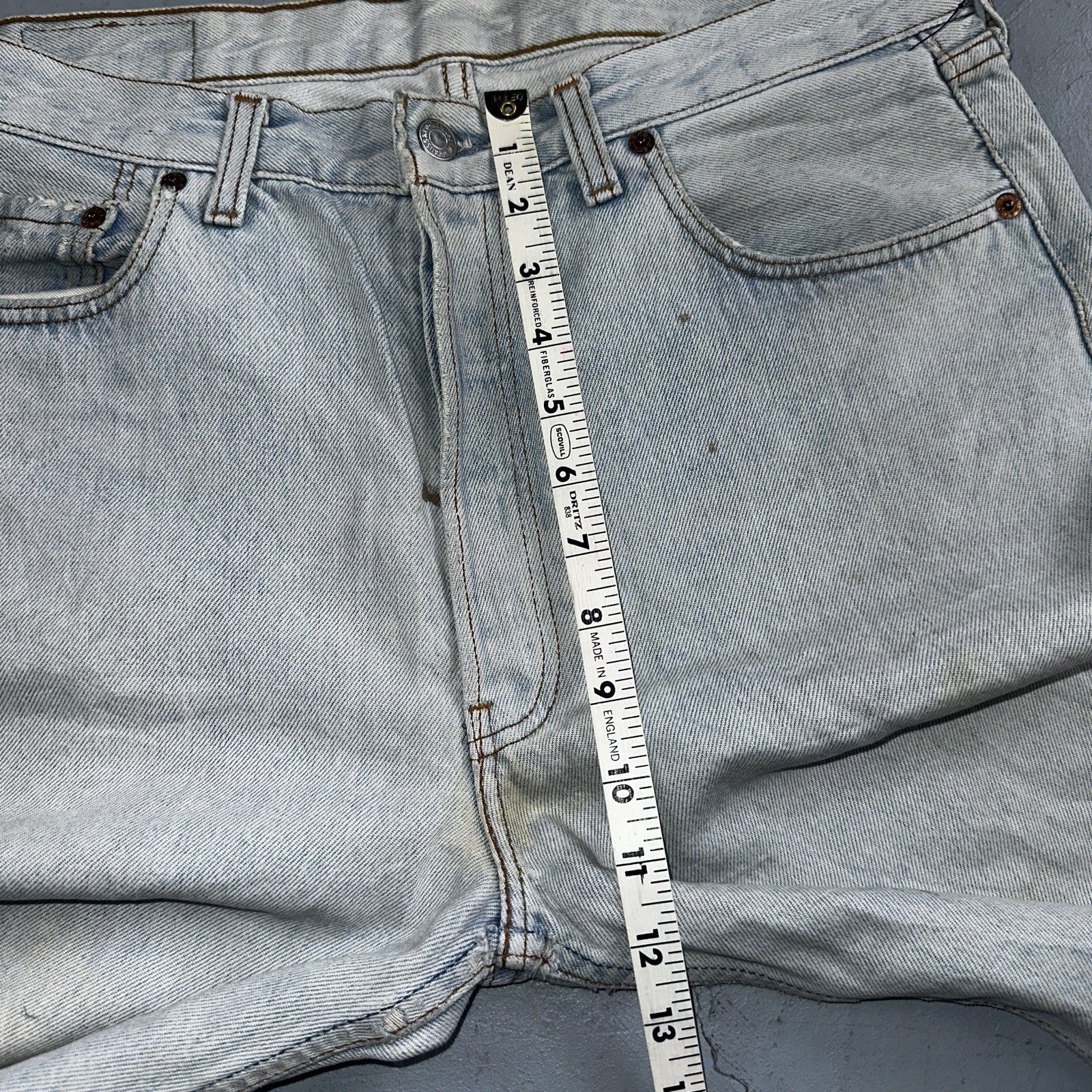 Levis 501 Vintage 90s Y2K XX Straight Leg Jeans Blue Light Wash 34x36 Act 33x31