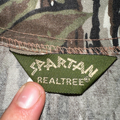 Spartan Realtree 80s Vintage Camo Shirt Mens XL Camouflage Hunting USA Made