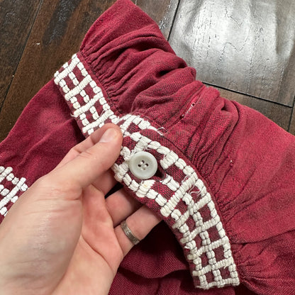 Vintage USA Rockabilly Womens Dress Shirt Skirt 60s 70s Guatemala Rigalt Mexico