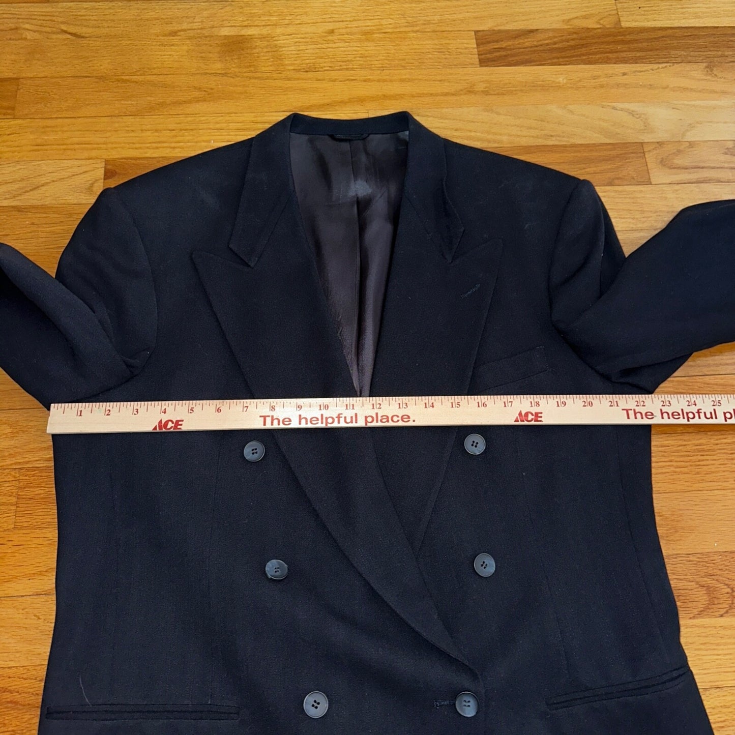 Nino Cerruti Rue Royale Double Breasted VTG Suit Jacket Blazer, 44 Union USA
