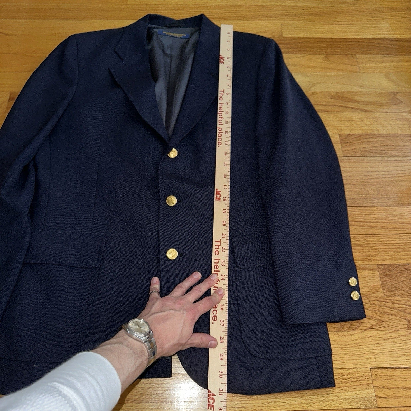 Vintage Brooks Brothers Brooksgate 43R Wool Blazer Union Made USA Sportscoat