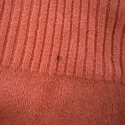 Vintage USA Rockabilly Womens Shirt Terry Cloth Orange Tank Shirt 70s 80s Cut