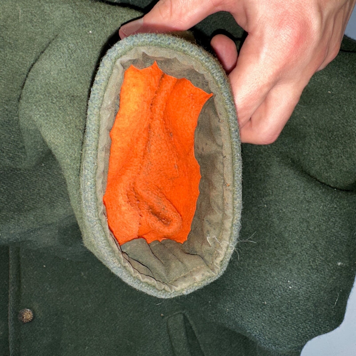 VTG Codet Wool Jacket Mackinaw Hunting Reversible Green Orange Outdoor Men’s L