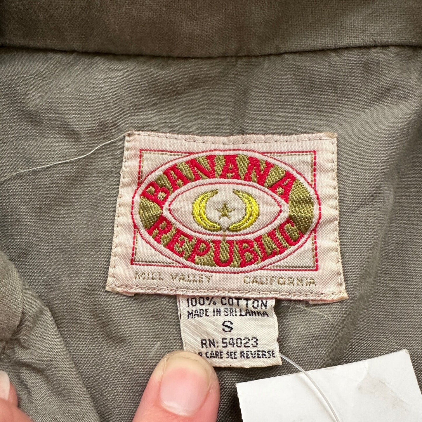 Vtg Banana Republic Size S Safari Travel Vest Animal Print RARE 70s