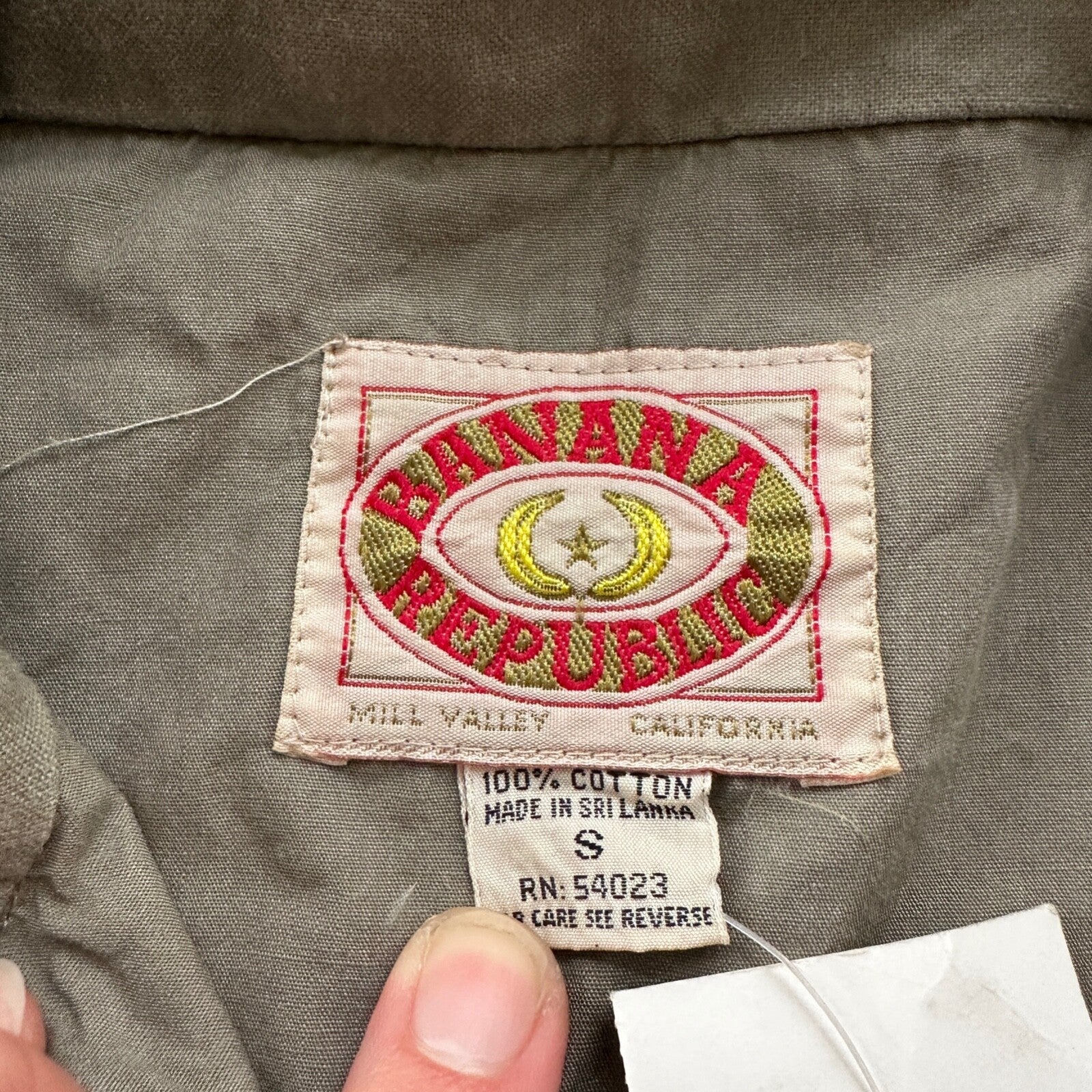 Vtg Banana Republic Size S Safari Travel Vest Animal Print RARE 70s