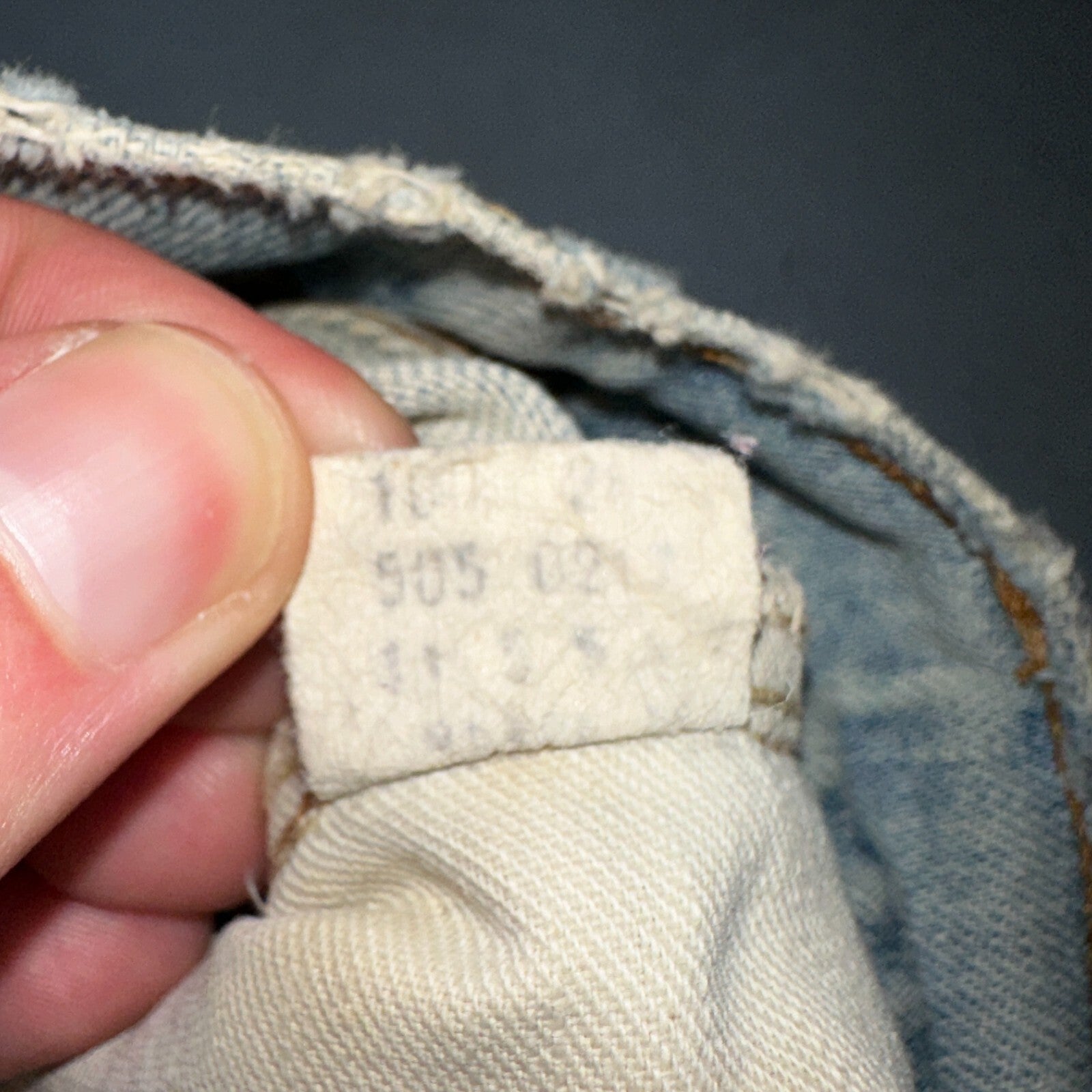 Levis 505 VTG 70s SS Redline Selvedge USA XX Jeans Light Wash Talon Act 29x34