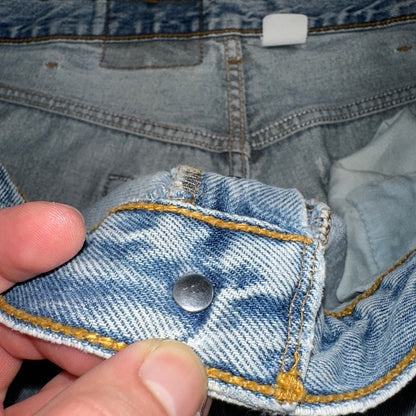 Levis 501 Vintage 90s Mexico Straight Leg Jeans 40x32 Y2K Light Wash Act 38x30