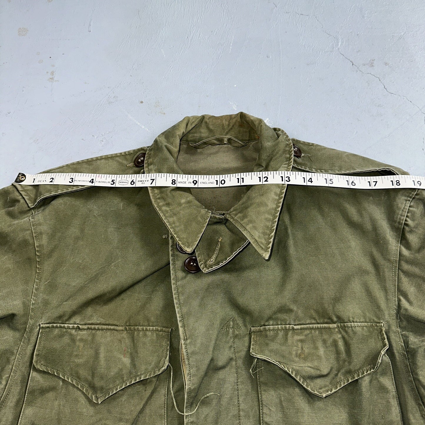 Field Jacket Post WWII Korean War M1950 Coat 1950s 50s OG107 M65
