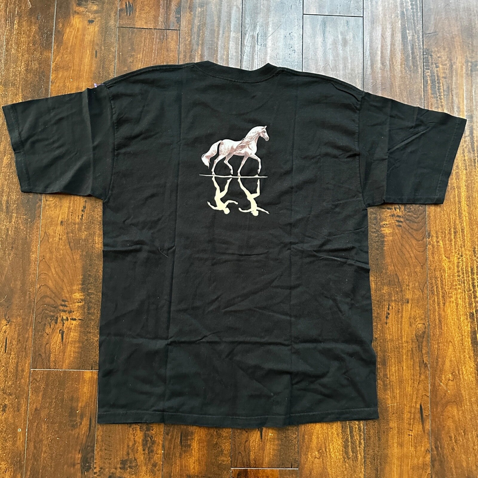 Cavalia Horses Rare Y2K Vintage T Shirt Black Rap Art Love Animals Music Band