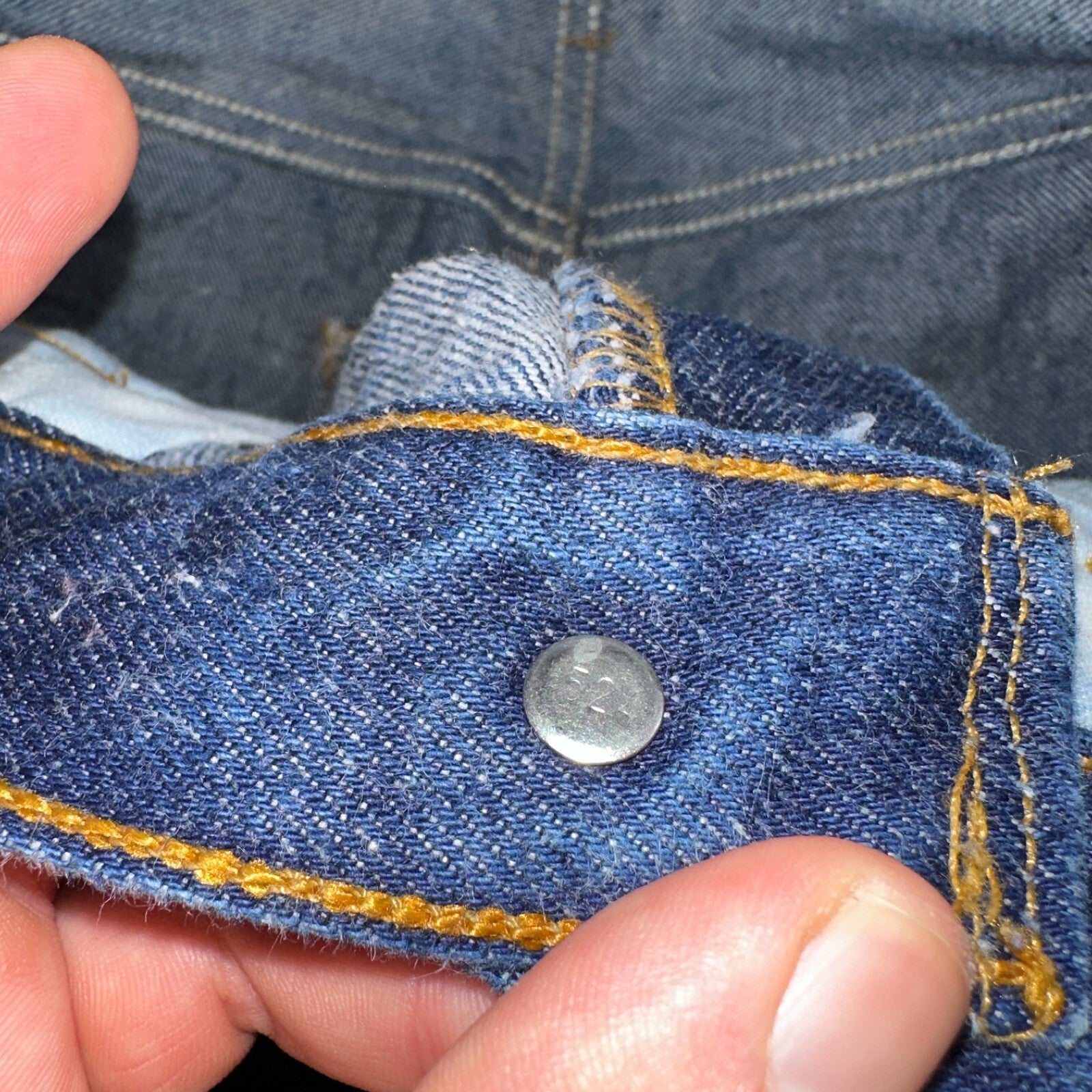 Levis 501 Vintage 90s USA XX Straight Leg Jeans Blue Dark Wash 34x34 Act 31x31