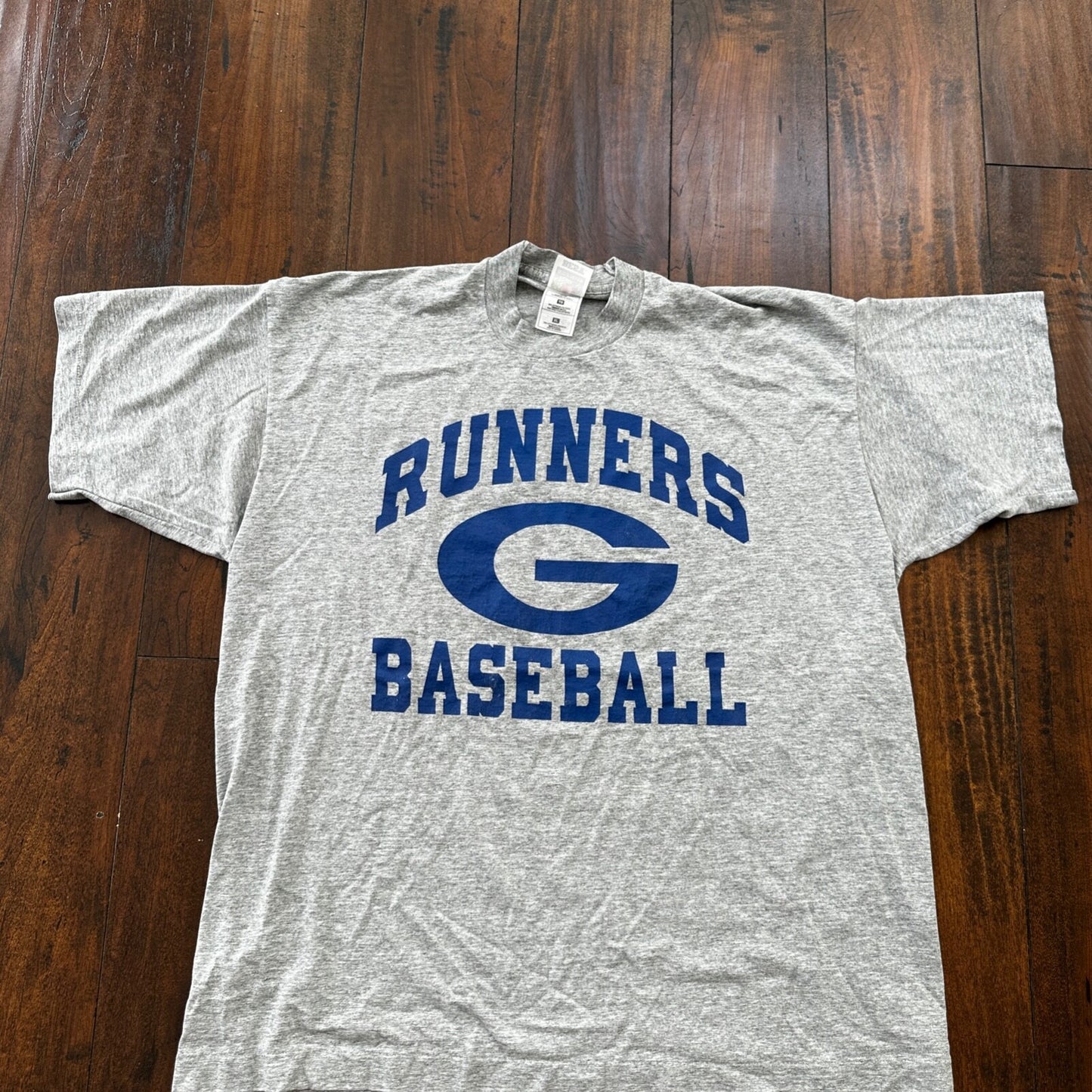 Runners G Baseball Adidas Vintage T Shirt Single Stitch Grey Sports Music XL