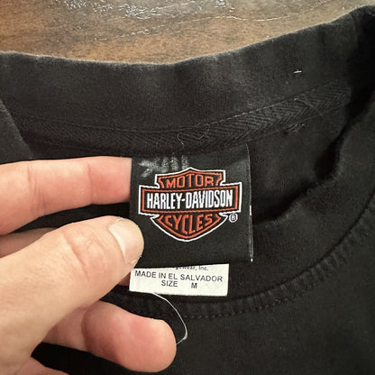 Vintage Harley Davidson T Shirt Y2K Cut Sewn Cool Motorcyle 90s Style Las Vegas