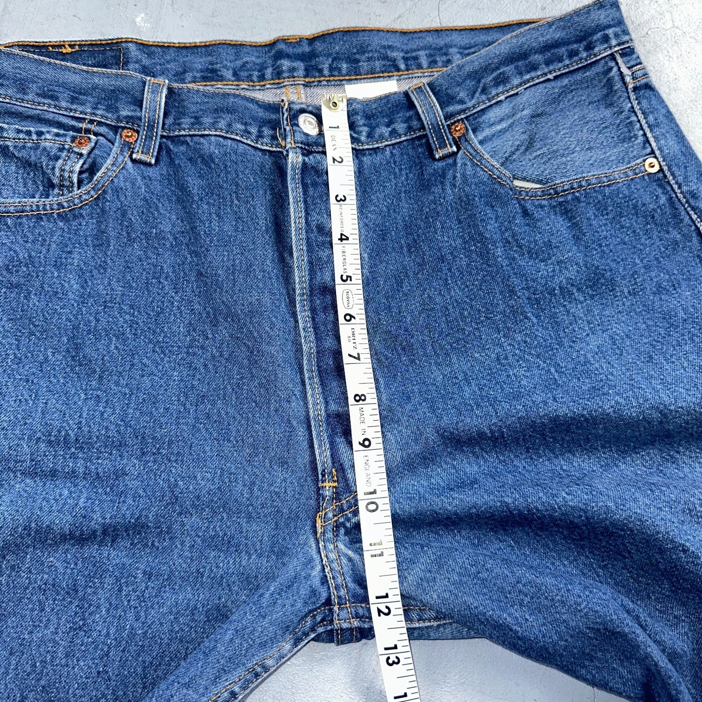 Levis 501 Vintage Y2K 90s XX Straight Leg Jeans Blue Med Wash 38x33 Act 36x29