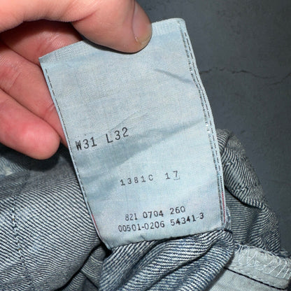 Levis 501 Vintage Y2K Mexico Straight Leg Jeans 31x32 90s Med Wash Act 30x30