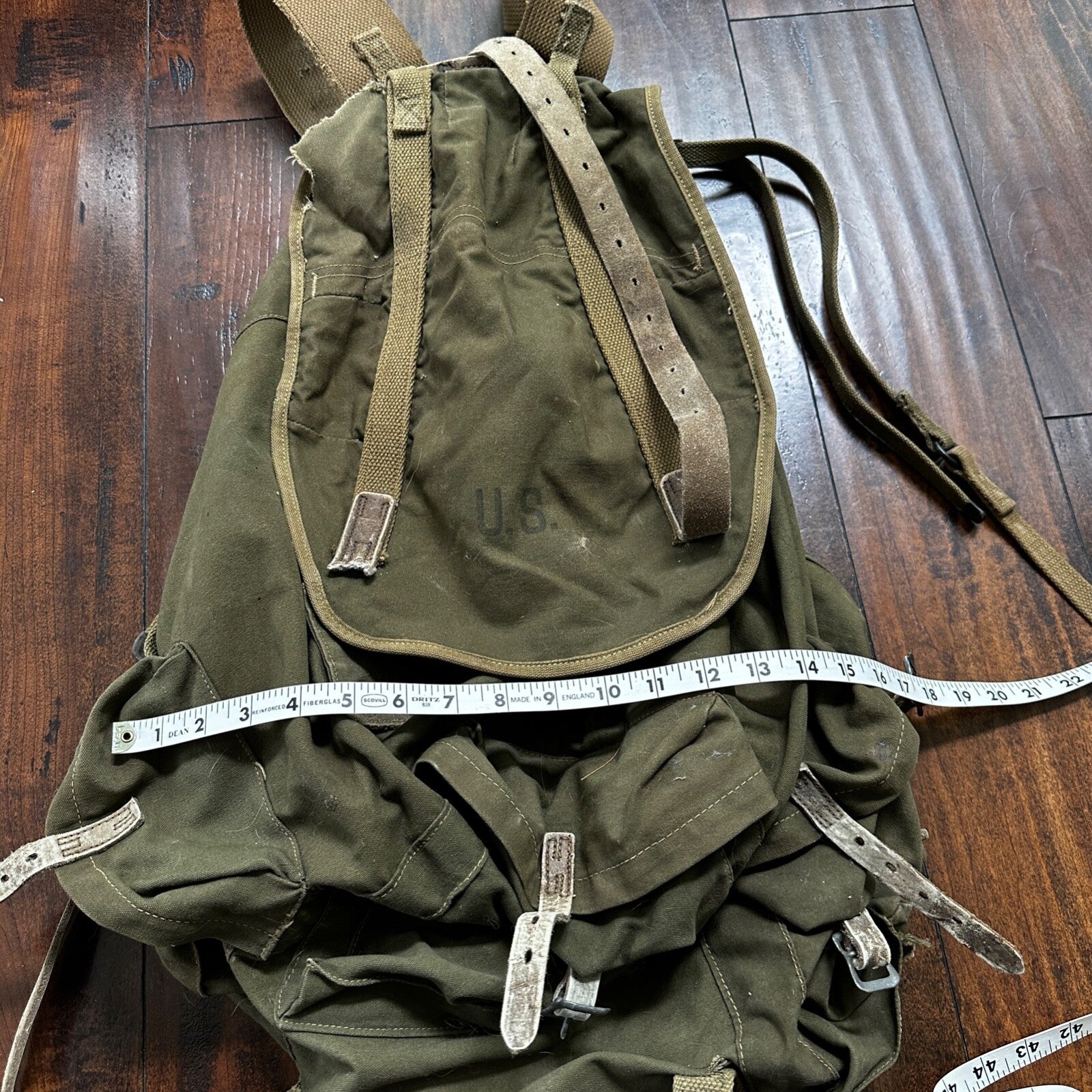 VTG WWII US Army JQD 88B Mountain Div Rucksack Backpack WW2 AVERY 1943