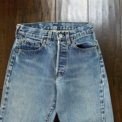Levis Vintage 80s Redline Selvedge USA 501 XX Jeans 66 70s Light 27x36 Act 25x27
