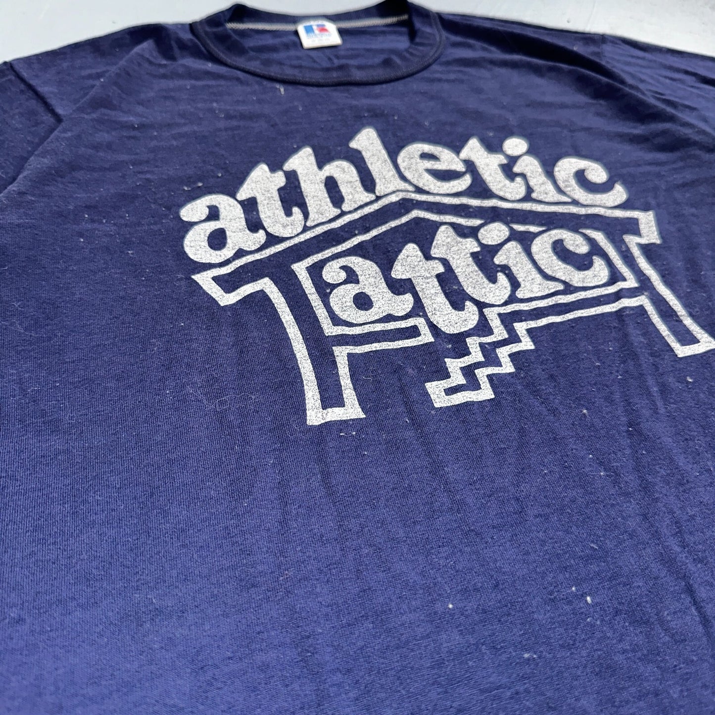 Athletic Attic 70s Eugene Oregon VTG T Shirt Single Stitch Russell Athletic Run