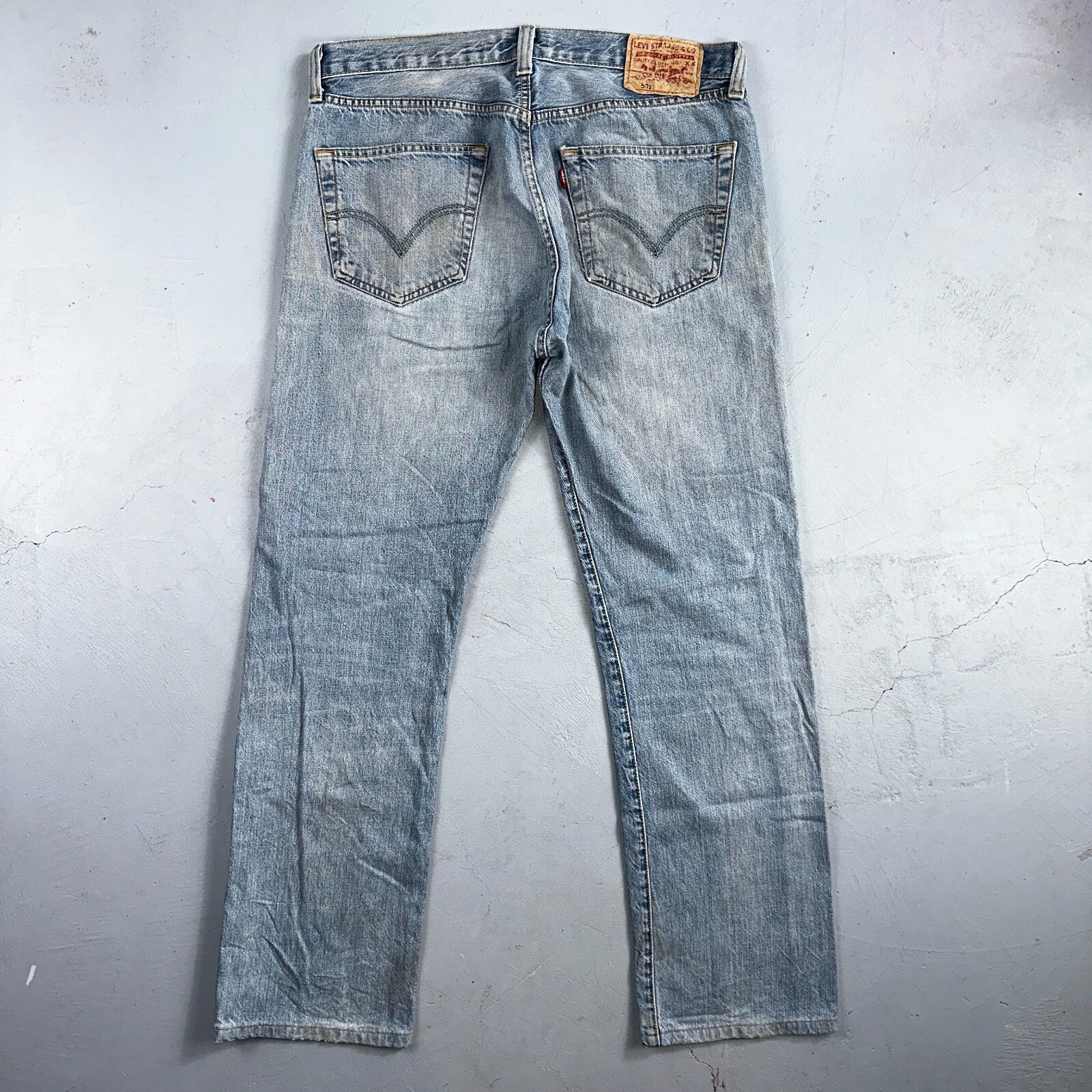 Levis 501 Vintage Y2K XX Straight Leg Jeans Blue Light Wash 34x34 Act 35x30