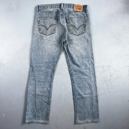Levis 501 Vintage Y2K XX Straight Leg Jeans Blue Light Wash 34x34 Act 35x30