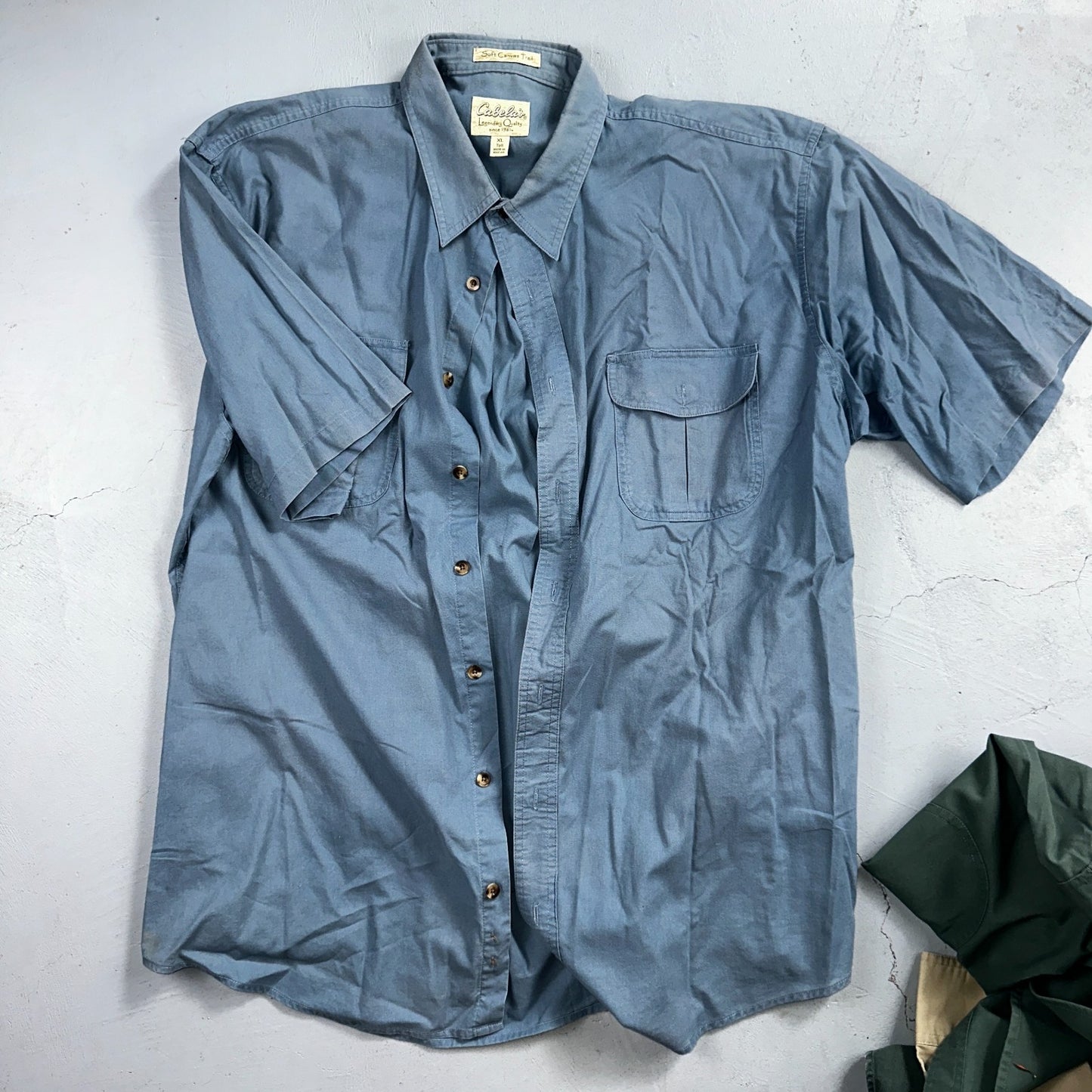 Cabela’s Legendary Quality Shirt Mens XL Tall Button Up Outdoors Lot 14 Safari