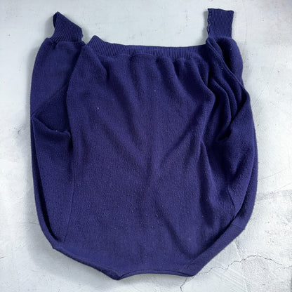 Vintage 80s JCPenney Acrylic Cardigan Sweater Men’s Size M Blue Penneys 1980s