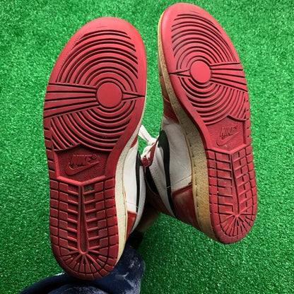 Nike OG 1985 Air Jordan 1 Chicago Red White Black Rare Vintage 85 9 Bred Royal