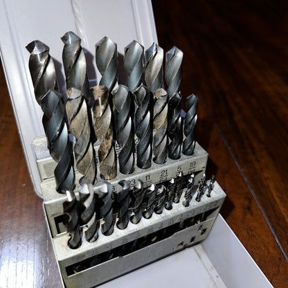 Triumph Drill 60 Piece Bit Set USA Industrial Grade Vintage Tools 1970s With Cas