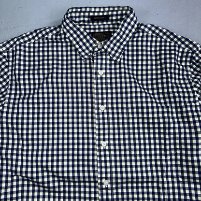 Pendleton Bridgeport Shirt Men's Size L Blue Lime Check Long Sleeve Button Down