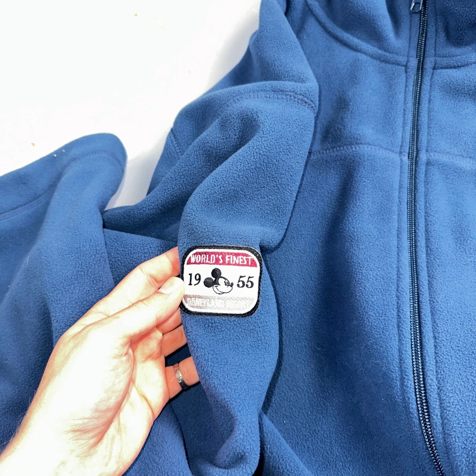 Walt Disney World Mickey Mouse Mens Full Zip Fleece Pull Over Sweat Shirt XL