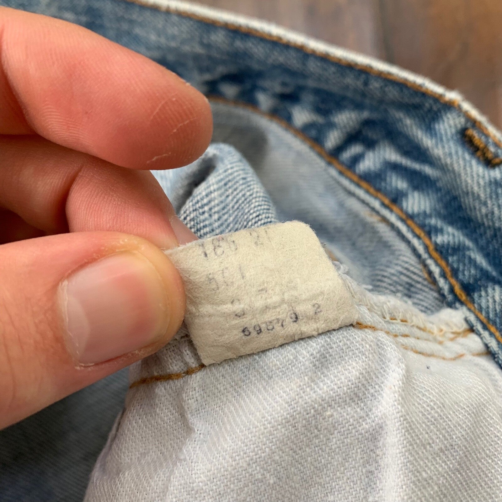 Levis Vintage 80s Redline Selvedge USA 501 XX Jeans 66 70s 32x34 Act 30x26