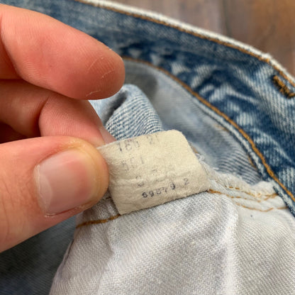 Levis Vintage 80s Redline Selvedge USA 501 XX Jeans 66 70s 32x34 Act 30x26